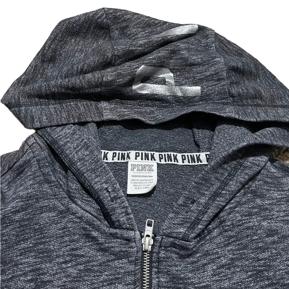 Pink Victoria's Secret Zip Up Hoodie | Women's XS - Picture 3 of 6